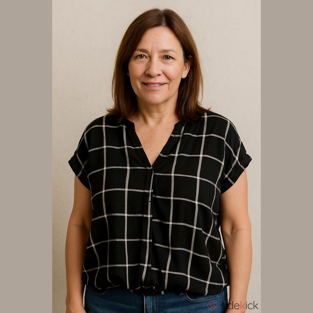 Torrid Plus Black & White Plaid Rayon Crossover Top Size 1 Roomy Fit